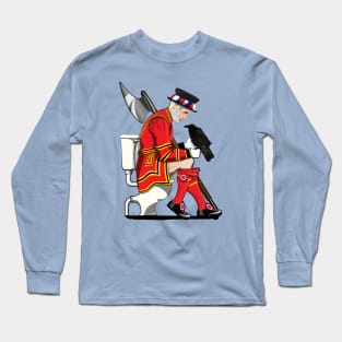 British Beefeater on the Toilet Long Sleeve T-Shirt